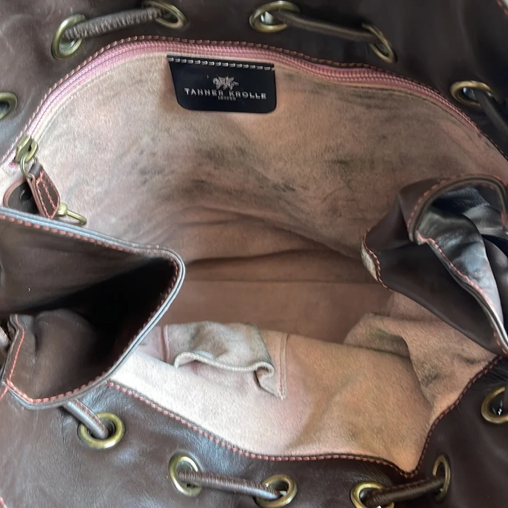 Women’s Tanner Krolle Dark Brown Leather Satchel Bag